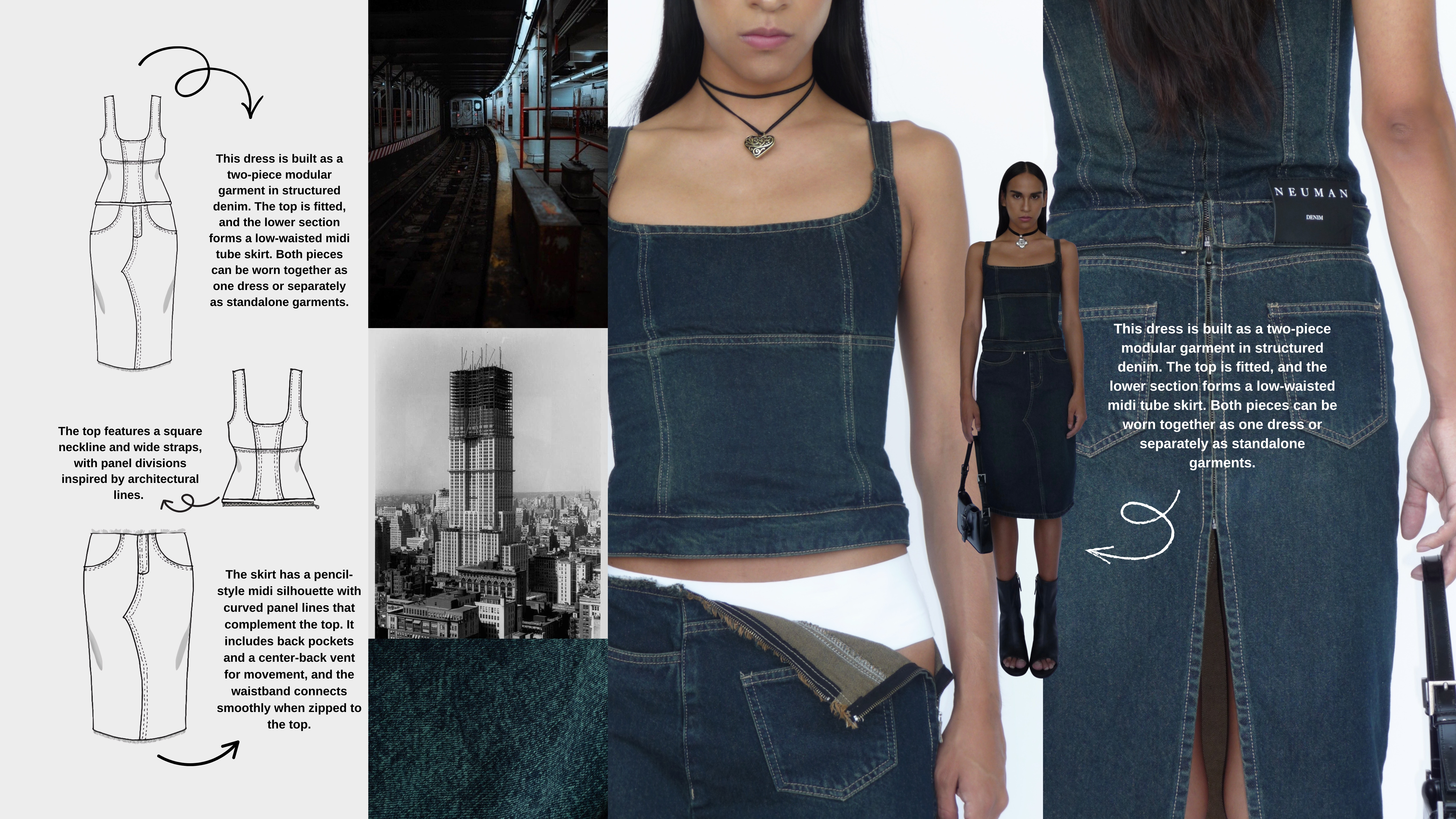 NEUMAN — Denim Tube Set Design Board