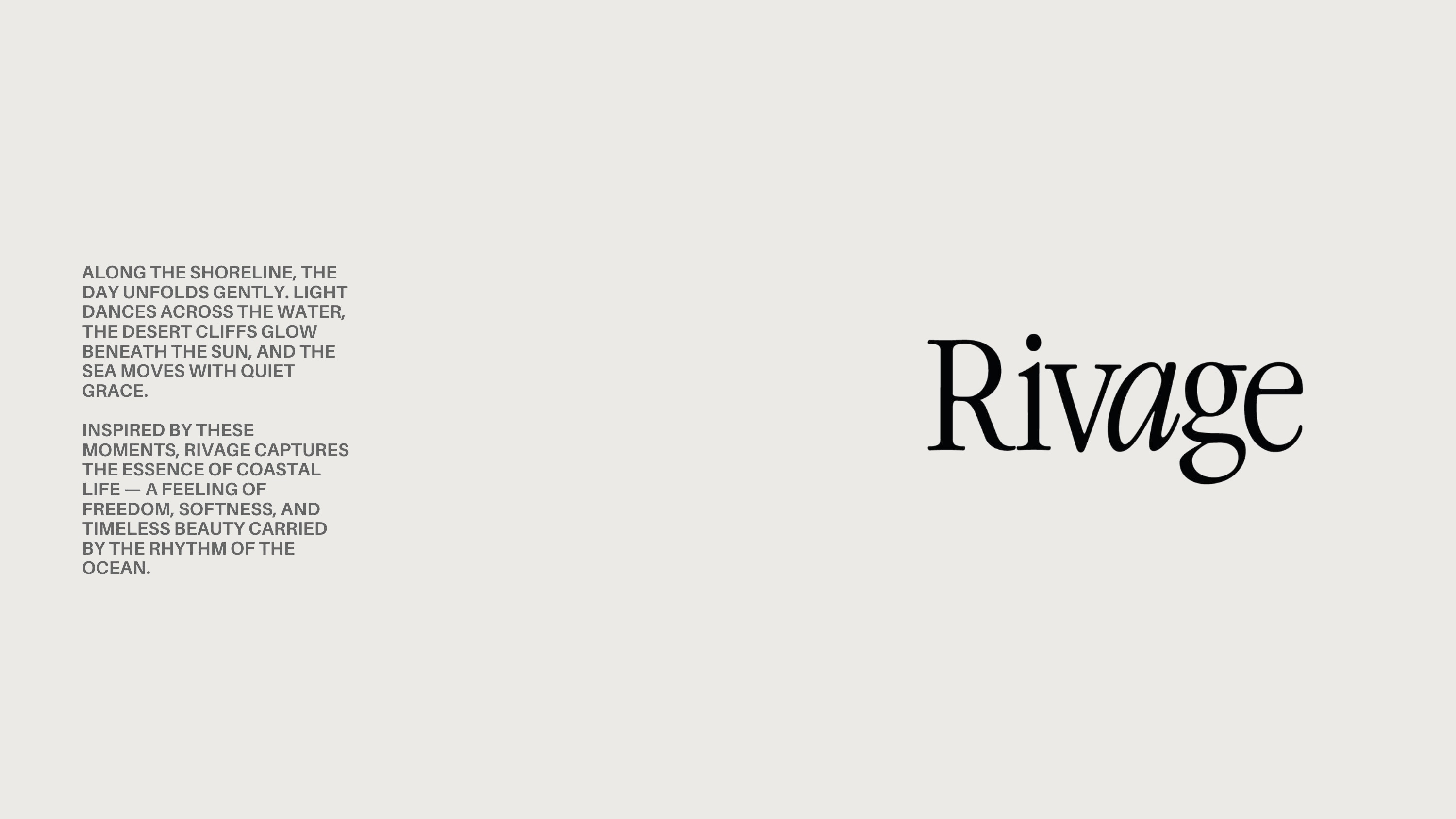 RIVAGE FW2026 — Page 1
